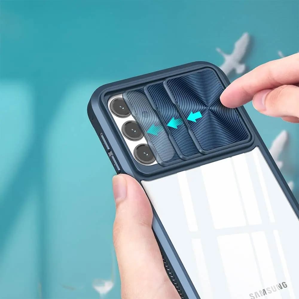 Coque avec cache caméra – Galaxy A16 5G A166/Galaxy A16 4G – PROTECT IE027 Bleu Marine - Vue 3
