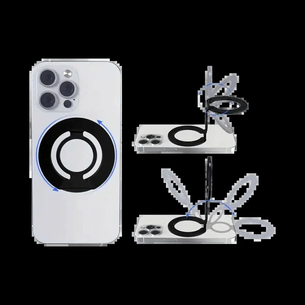 Support pour Smartphone Magsafe Rotatif et Pliable Noir - Vue 2