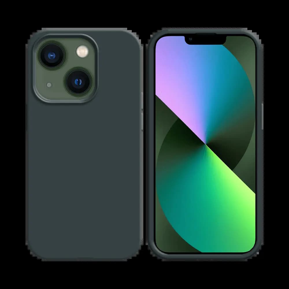 Coque silicone iPhone 13 - Noir