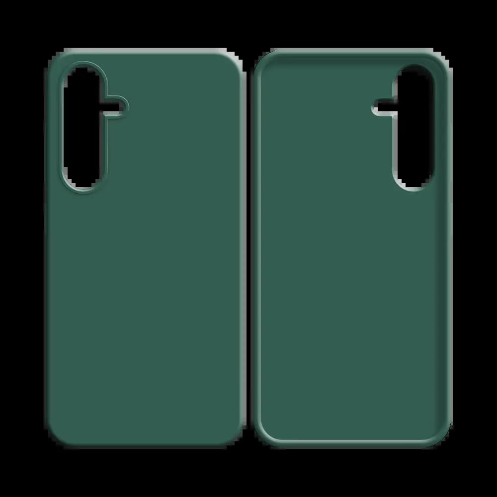 Coque Silicone Compatible pour Samsung Galaxy S25+ Vert Foncé - Vue 2