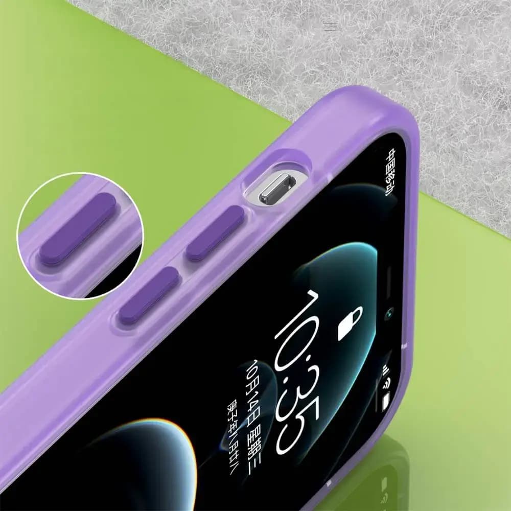 Coque MagSafe bi-matière iPhone 12 / 12 Pro - PROTECT MF-006 Violet Foncé