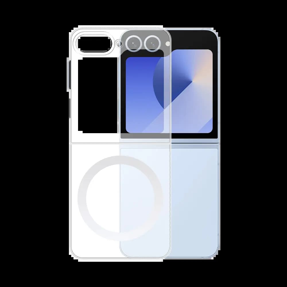 Coque MagSafe silicone transparente Samsung Galaxy Z Flip 6 5G