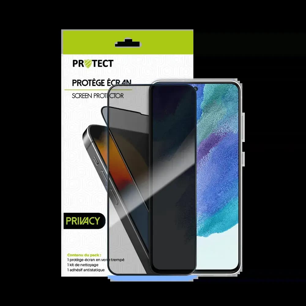 Verre trempé anti-espions Samsung Galaxy S21 5G protection écran 9H - PROTECT Transparent - Vue 2