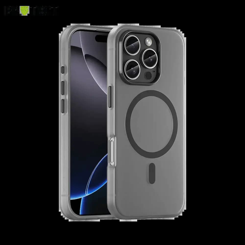 Coque MagSafe bi-matière iPhone 16 Pro Max - PROTECT MF-006 Noir
