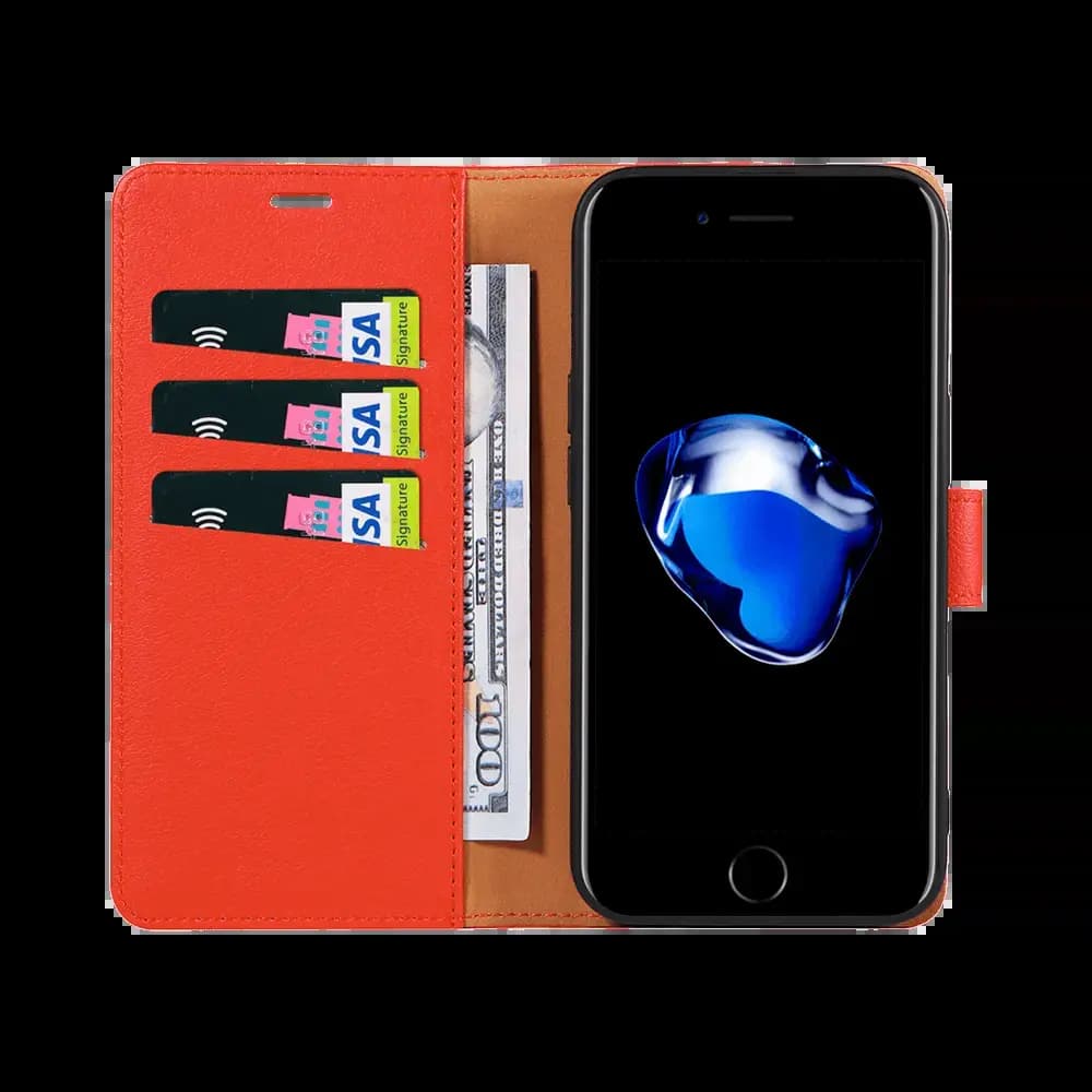 Housse folio anti-RFID iPhone 6 / 6S - PROTECT IP011 Rouge - Vue 2