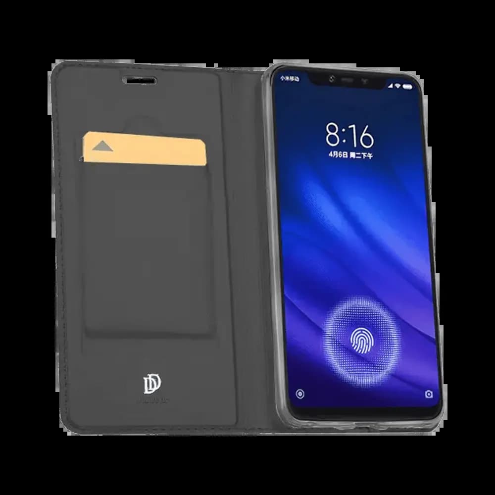 Housse folio Xiaomi Mi 8 Pro porte-carte - Dux Ducis Skin Pro Noir
