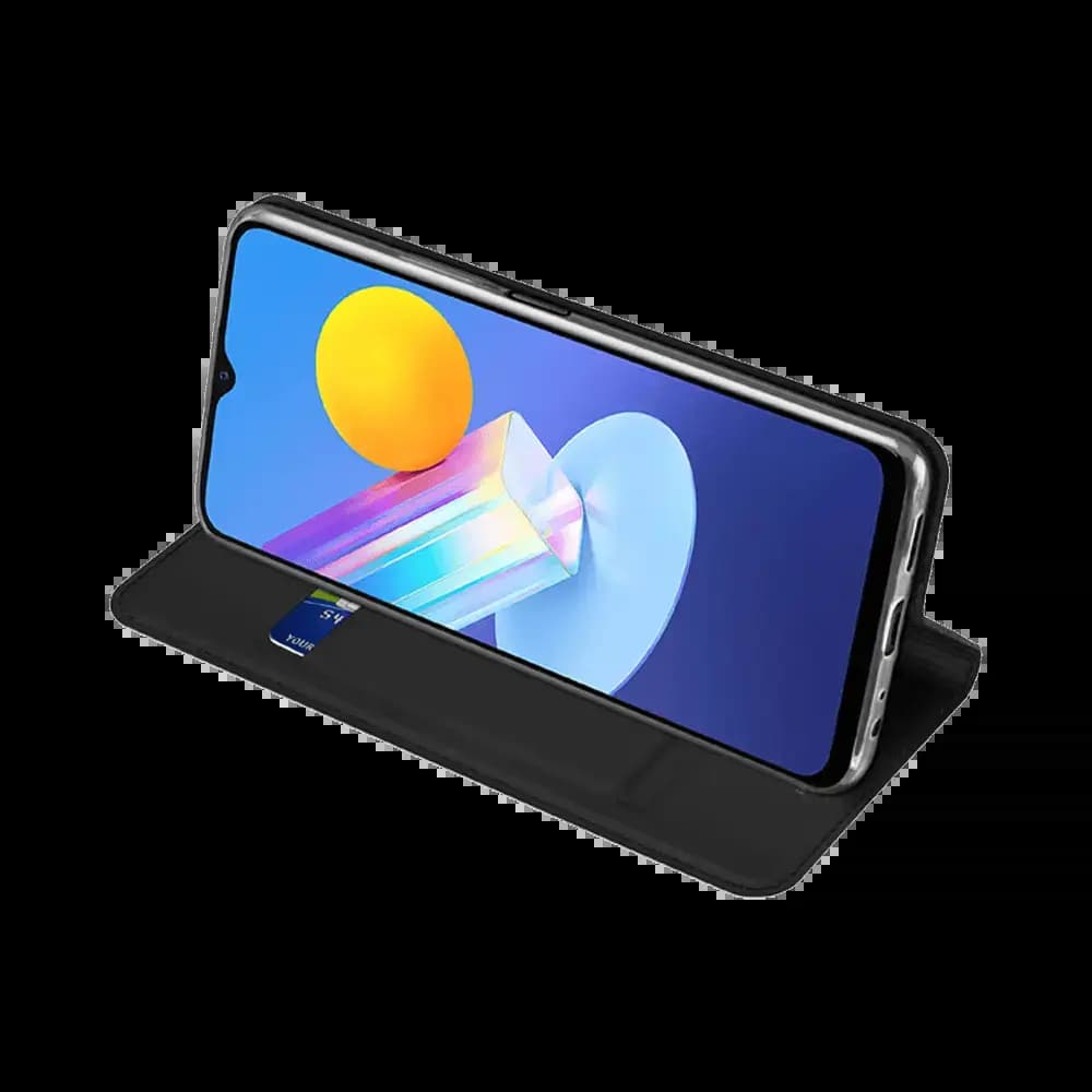 Housse folio Vivo Y72 5G porte-carte - Dux Ducis Skin Pro Noir