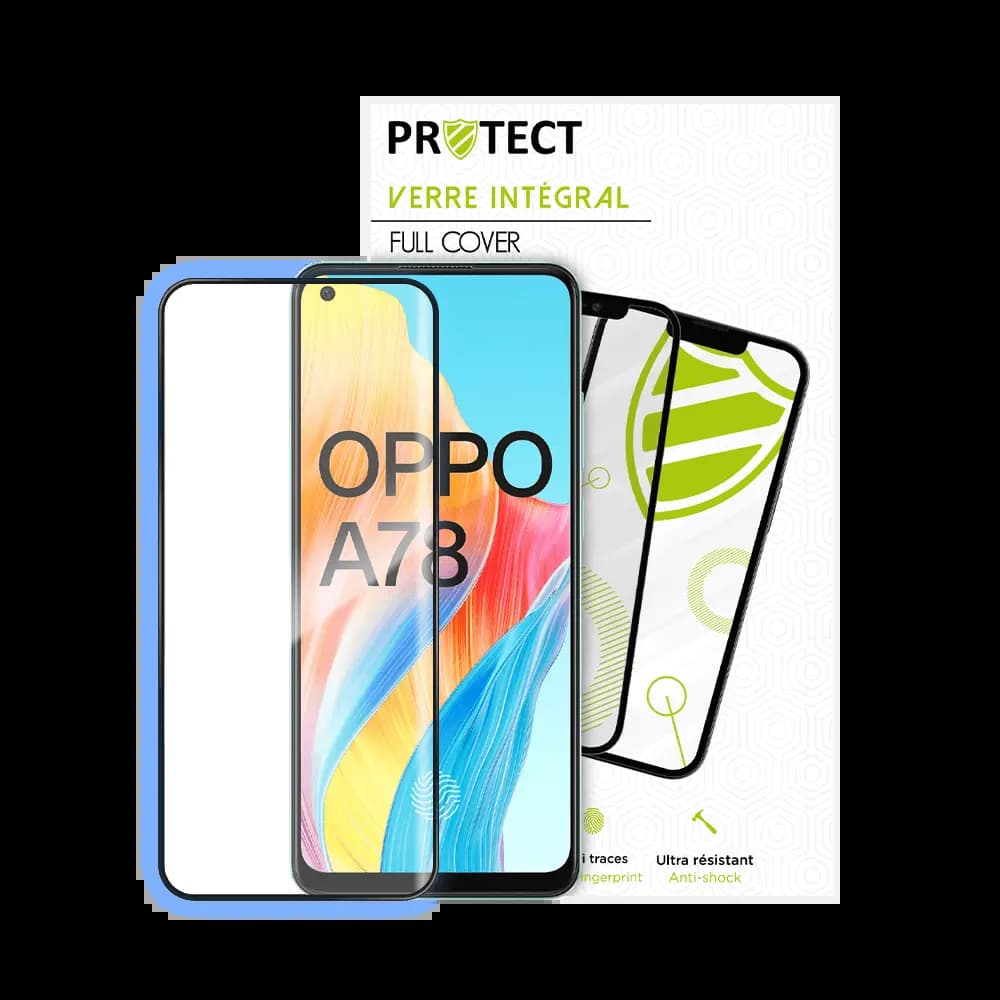 Verre trempé intégral OPPO A78 5G protection écran 9H - PROTECT Noir