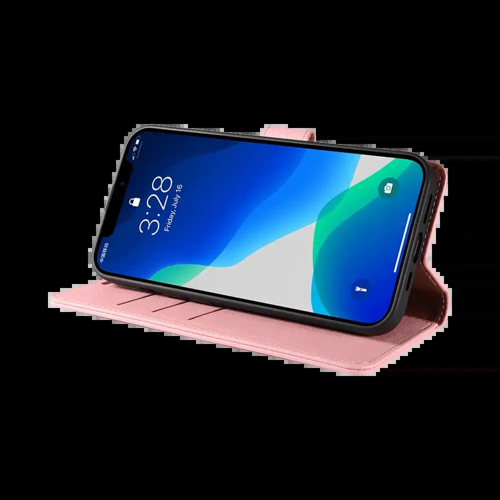 Housse folio anti-RFID iPhone 13 mini – PROTECT IP011 Rose - Vue 5