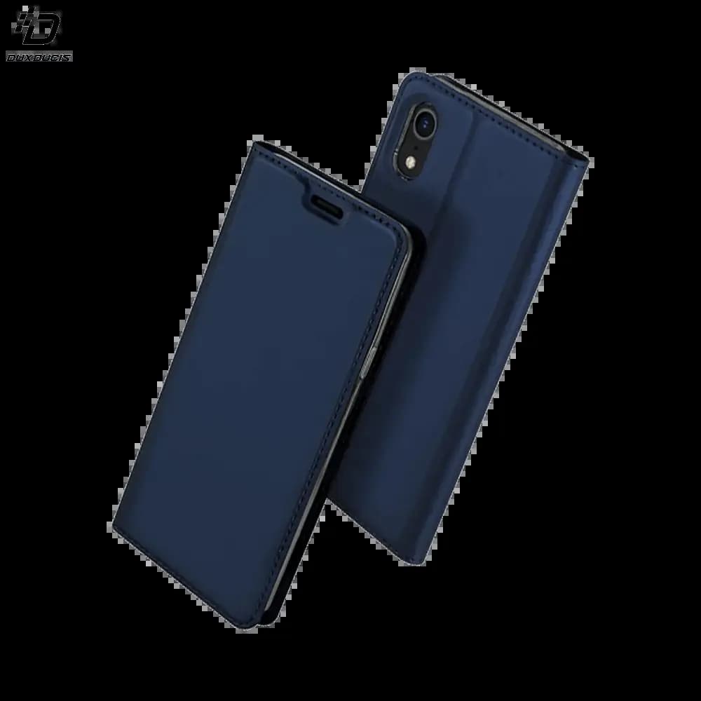 Housse folio iPhone XR Porte-Carte – Dux Ducis Skin Pro Bleu