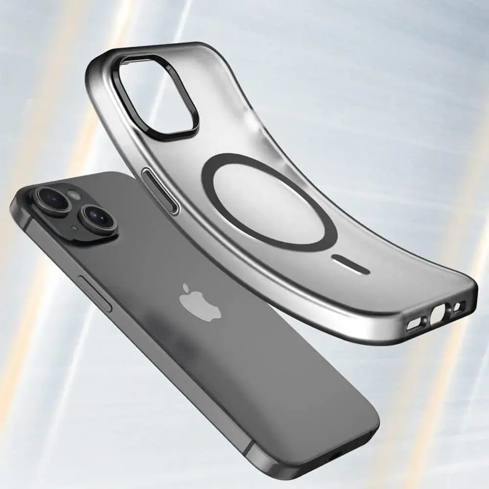 Coque MagSafe bi-matière iPhone 14 Plus - PROTECT MF-006 Noir - Vue 2