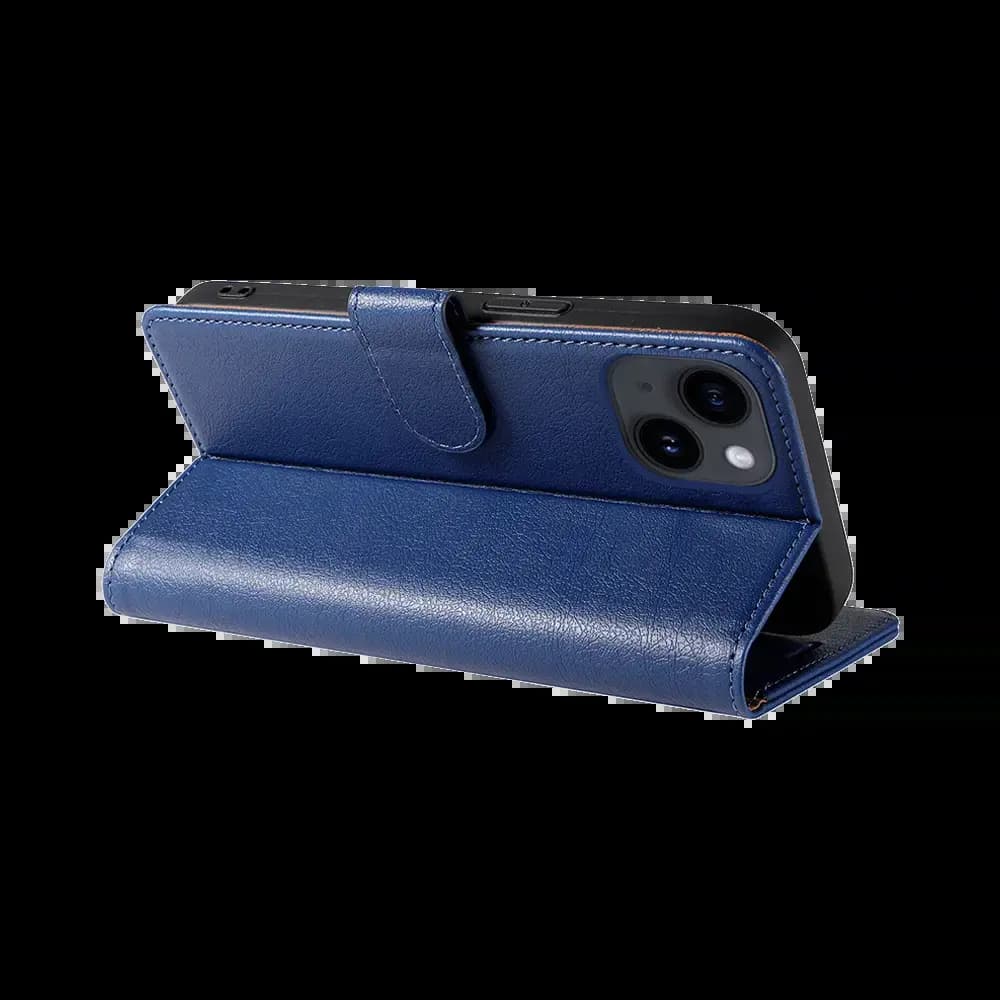 Housse folio anti-RFID iPhone 14 - PROTECT IP011 Bleu Marine - Vue 4