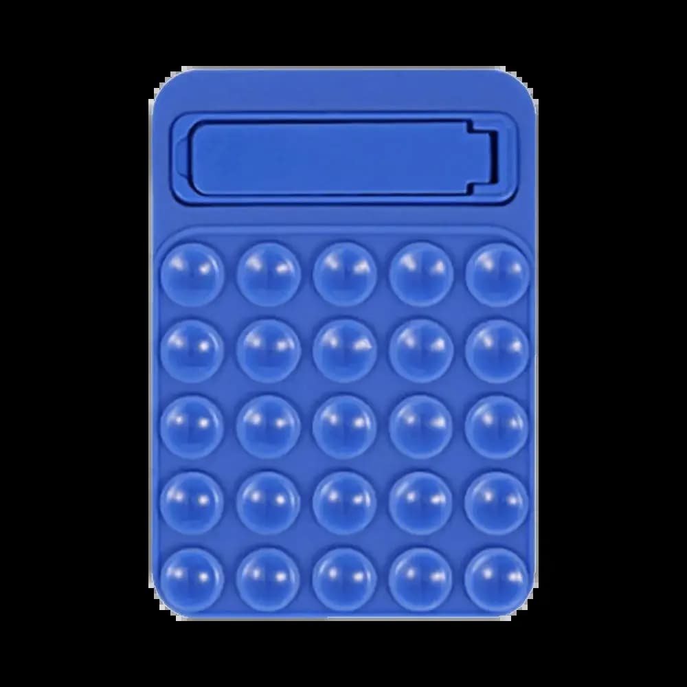 Support smartphone à ventouses silicone avec béquille intégrée - Bleu