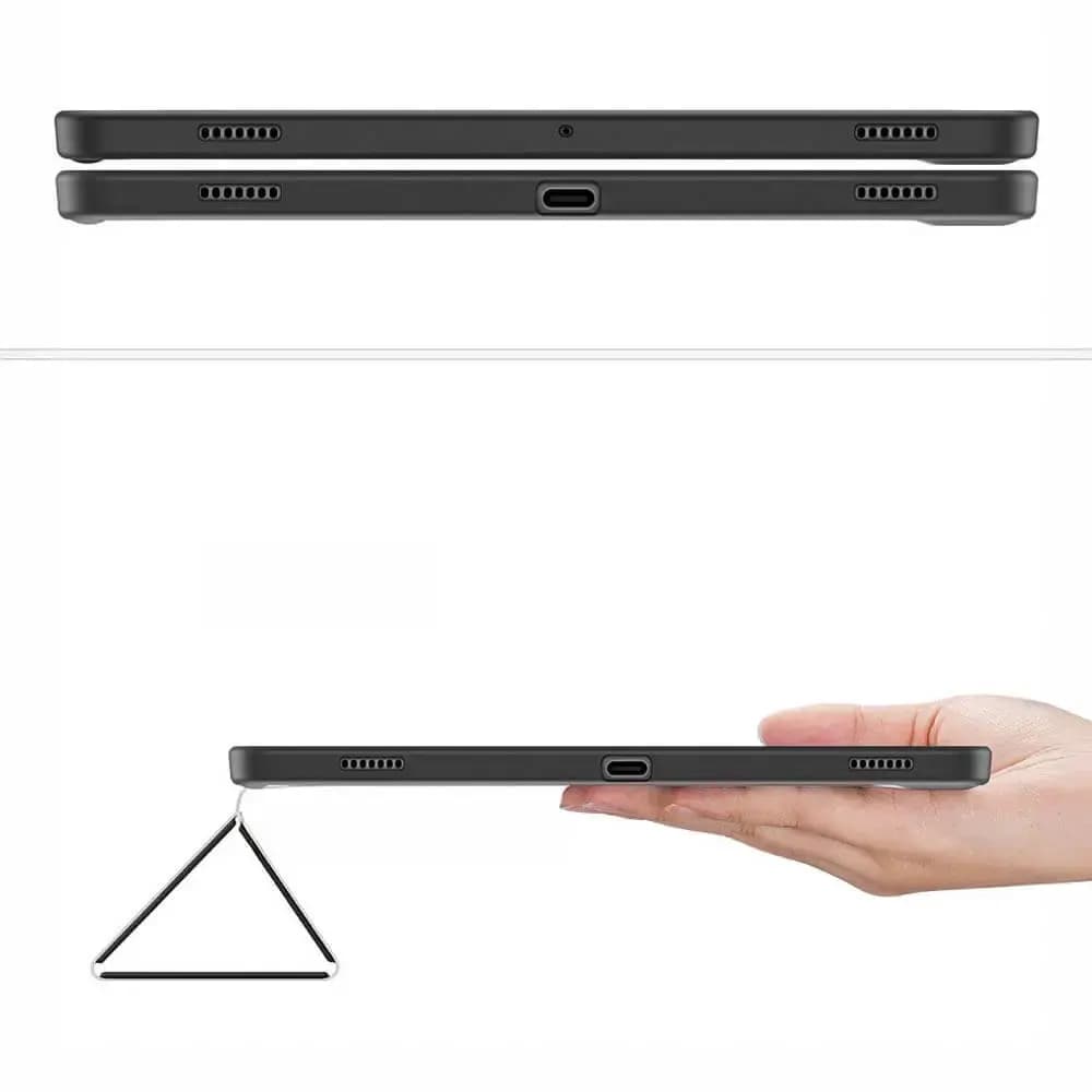 Housse folio Samsung Galaxy Tab S9+ avec dos transparent & porte-stylet - Dux Ducis Toby Rose