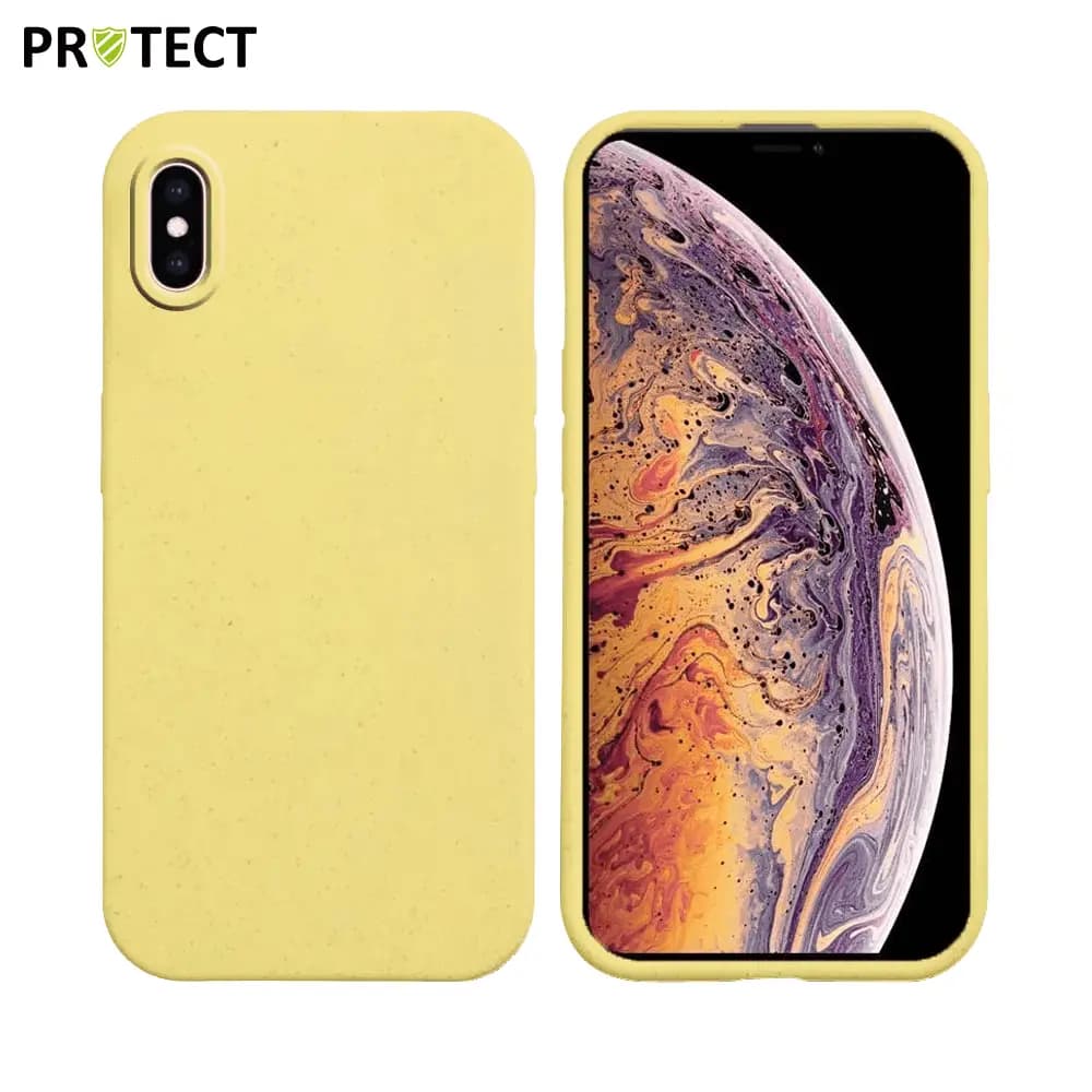 Coque bio iPhone XS Max - PROTECT Jaune