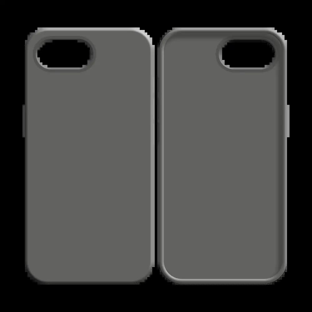 Coque silicone iPhone 16e / iPhone 17e - Gris Foncé