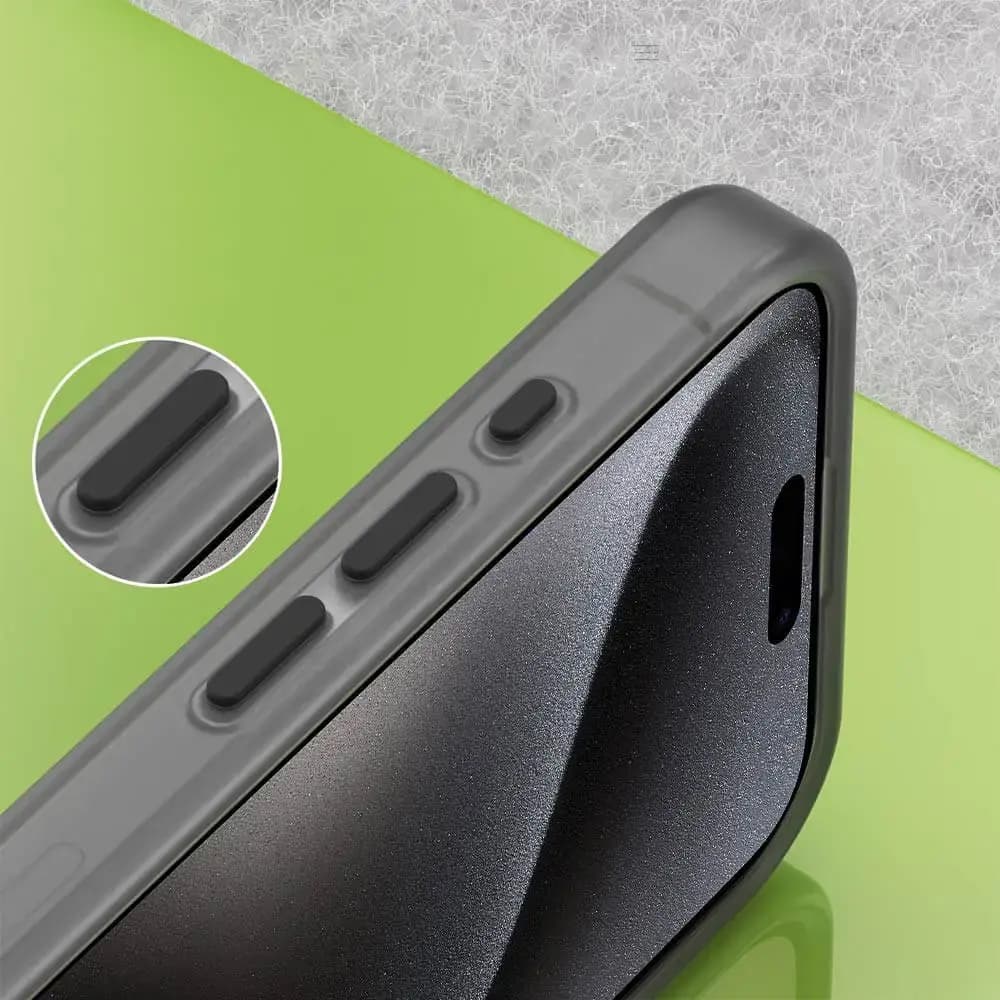 Coque MagSafe bi-matière iPhone 15 Pro - PROTECT MF-006 Noir