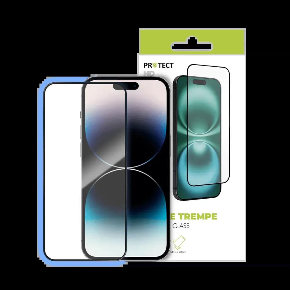 Verre trempé HD iPhone 14 Pro Max protection écran 9H - PROTECT Transparent - Vue 3