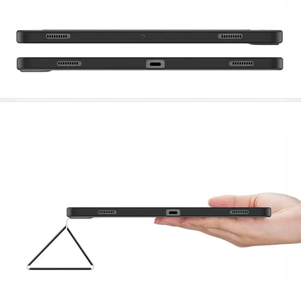 Housse folio Samsung Galaxy Tab S9 FE+ avec dos transparent & porte-stylet - Dux Ducis Toby Bleu