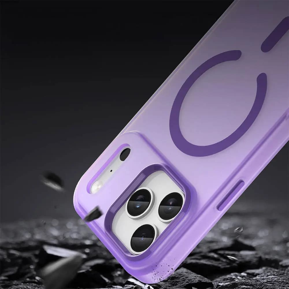 Coque MagSafe bi-matière – iPhone 17 Pro Max – PROTECT MF-006 Violet Foncé  - Vue 4