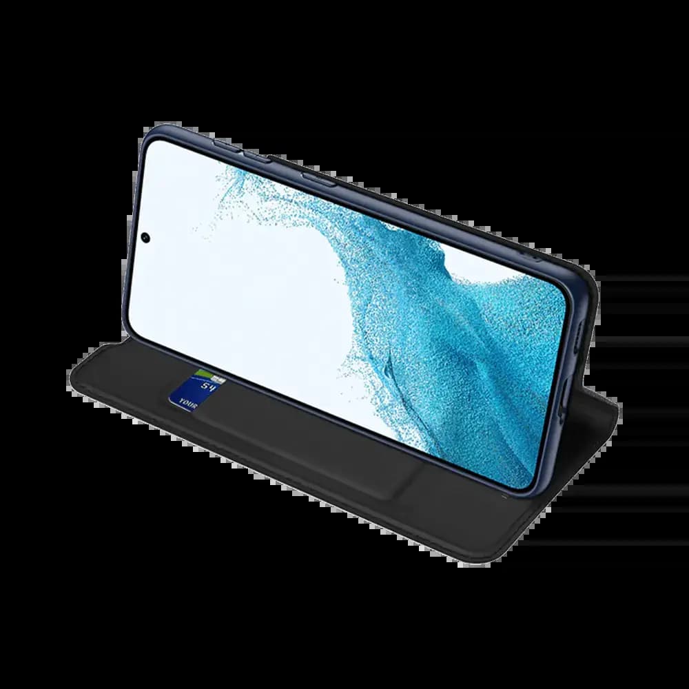 Housse folio Samsung Galaxy S22 porte-carte – Dux Ducis Skin Pro Noir - Vue 4