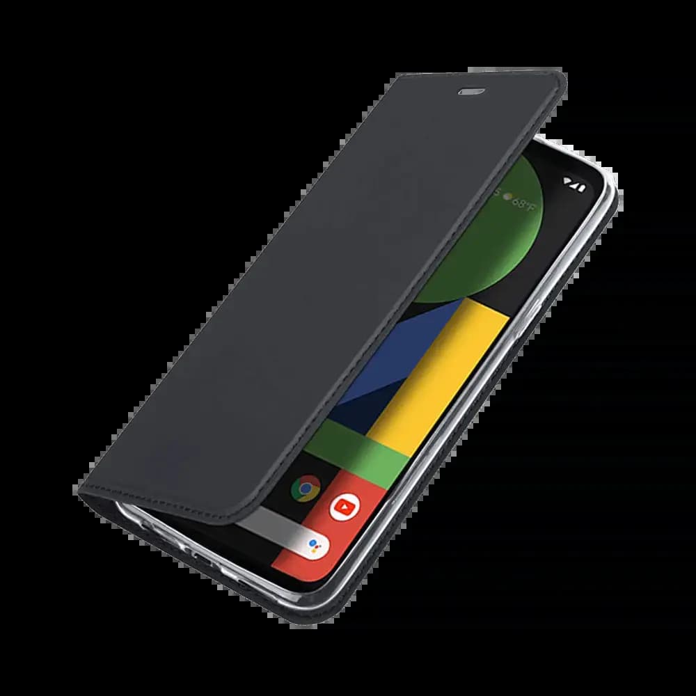 Housse folio Google Pixel 4 XL porte-carte - Dux Ducis Skin Pro Noir - Vue 3