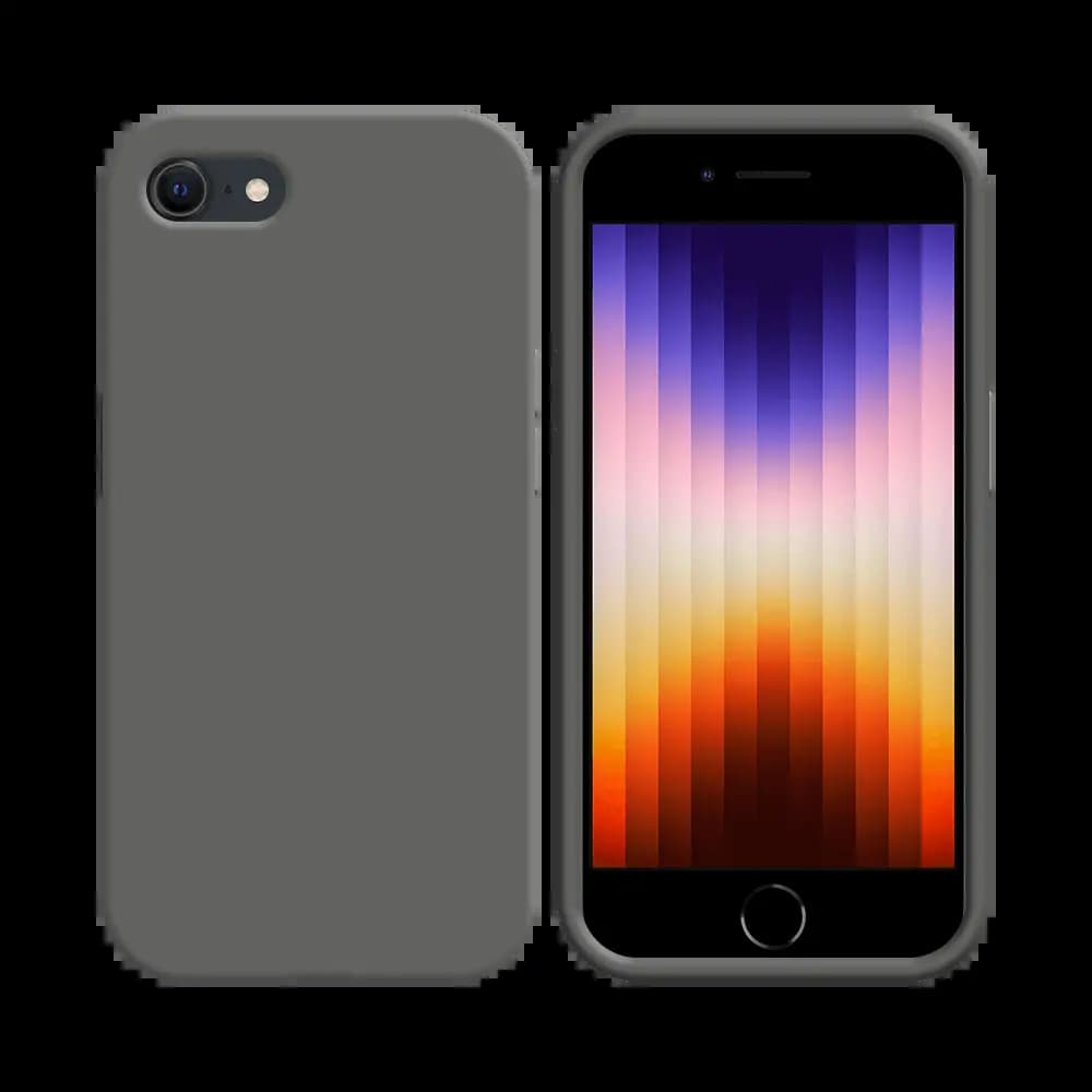 Coque silicone iPhone 7 / 8 / SE - Gris Foncé
