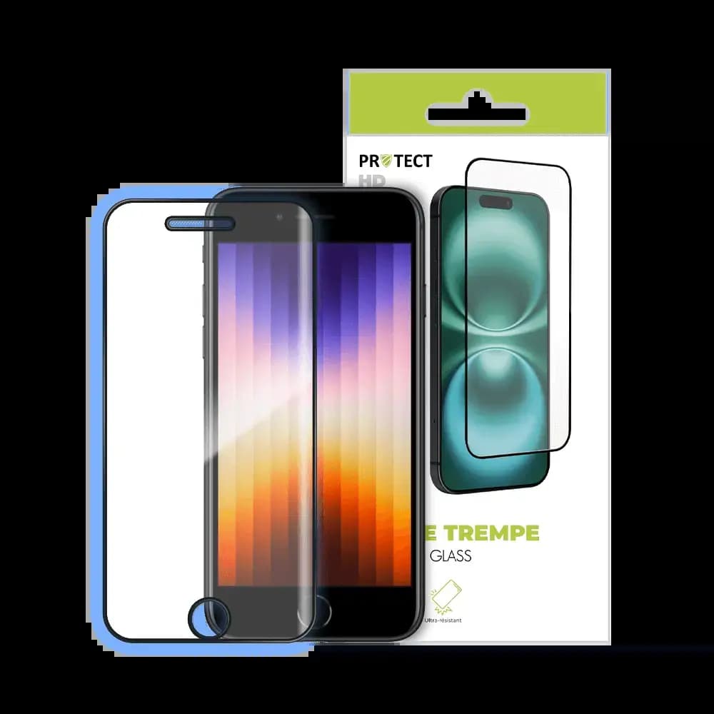 Verre trempé HD iPhone 6 / 6S / 7 / 8 / SE (2nd Gen) / SE (3e Gen) protection écran 9H - PROTECT Transparent