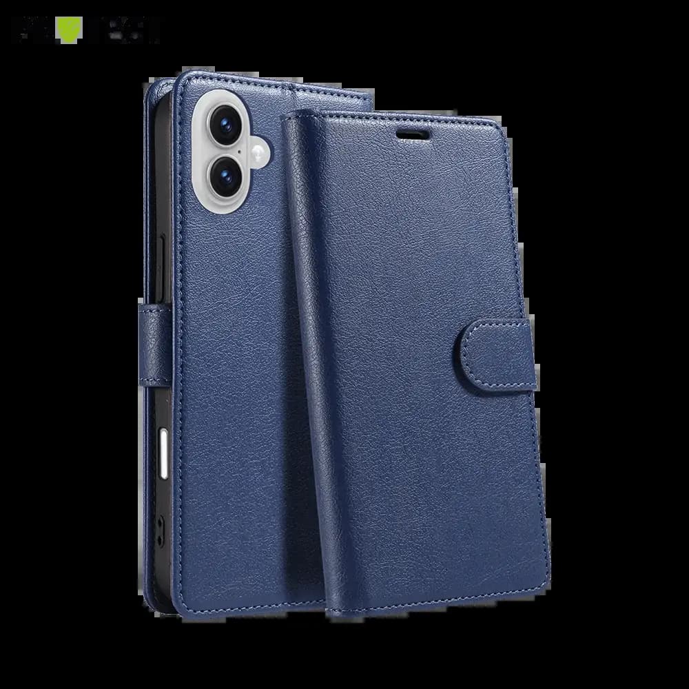 Housse folio anti-RFID iPhone 17 – PROTECT IP011 Bleu Marine