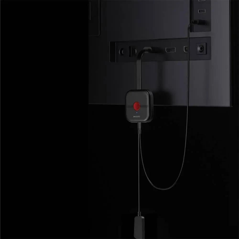 Dongle HDMI sans fil Miracast - Wi-Fi 5G & définition 4K - Yesido TV10 Noir