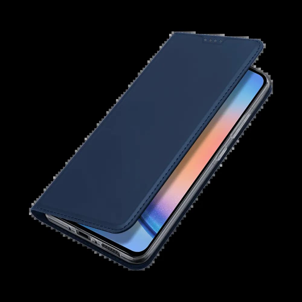 Housse folio Samsung Galaxy A35 5G porte-carte - Dux Ducis Skin Pro Bleu