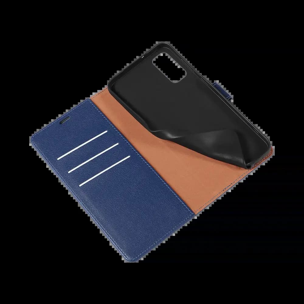 Housse folio anti-RFID Samsung Galaxy S20 – PROTECT IP011 Bleu Marine