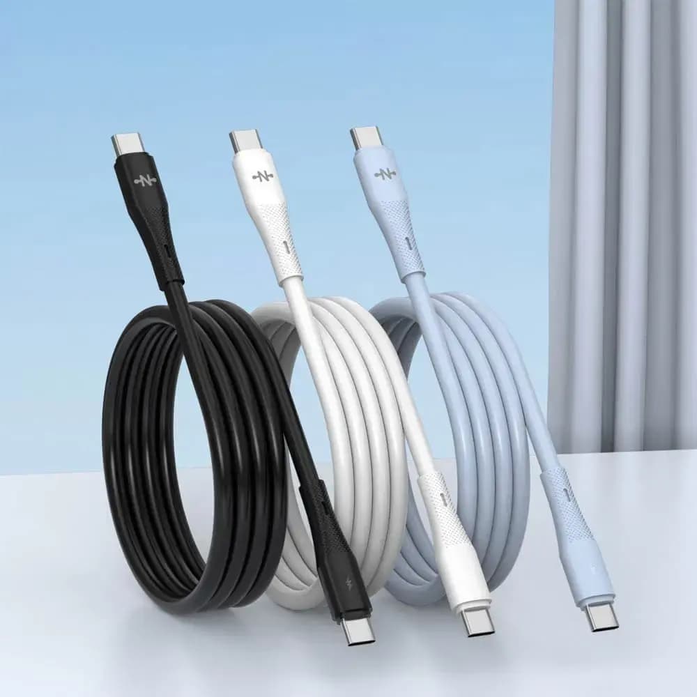 Câble USB-C vers USB-C 36W charge rapide (1m) - CONNECT Blanc