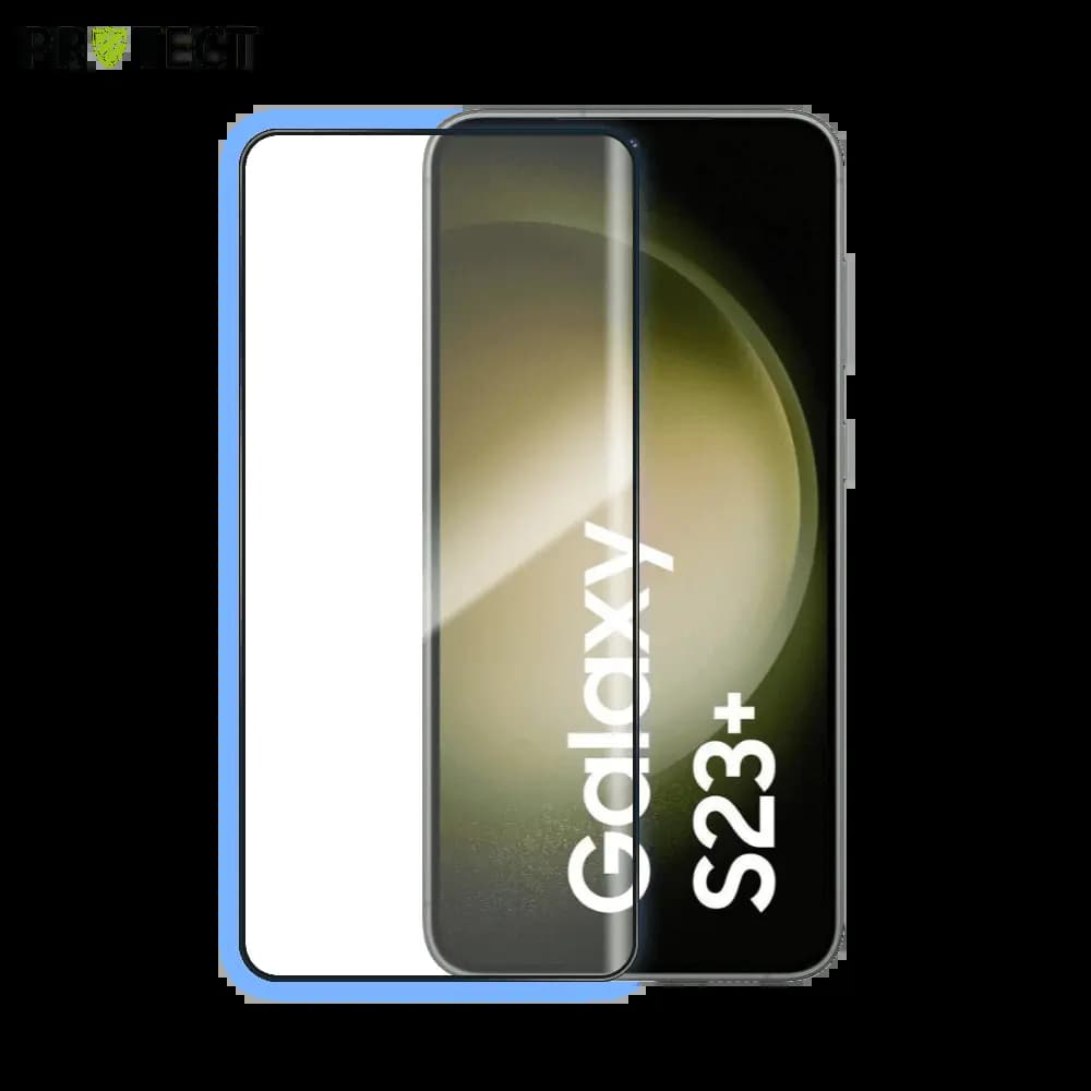 Verre trempé intégral Samsung Galaxy S23+ 5G protection écran 9H - PROTECT Noir