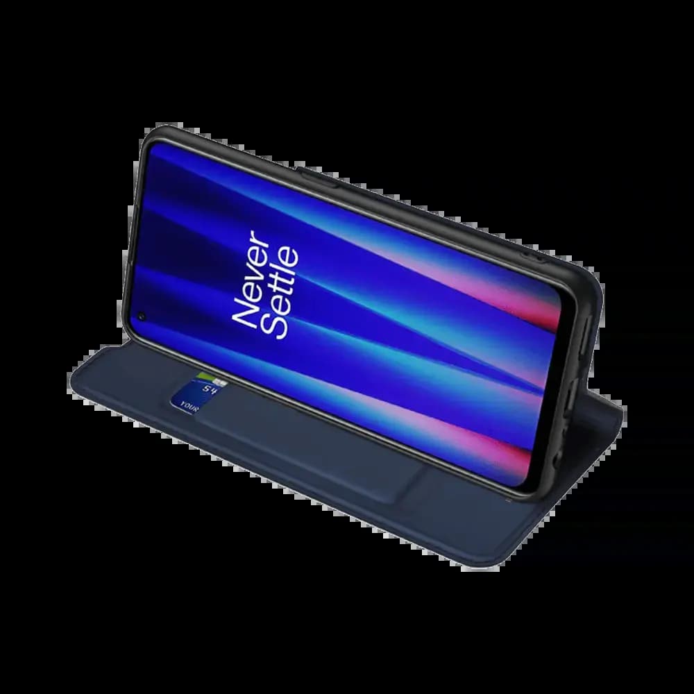 Housse folio OnePlus Nord CE 2 5G porte-carte - Dux Ducis Skin Pro Bleu
