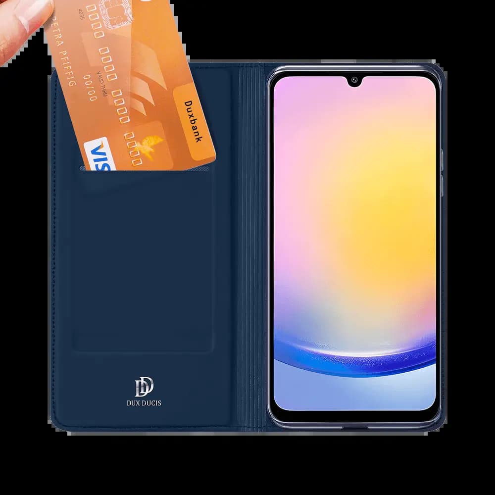 Housse folio Samsung Galaxy A25 5G porte-carte - Dux Ducis Skin Pro Noir