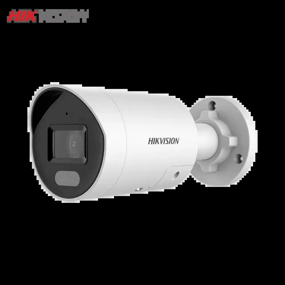Caméra de Surveillance avec IA Hikvision (4mm) Mini Bullet 8MP Smart Hybrid Light, ColorVu & AcuSense Blanc