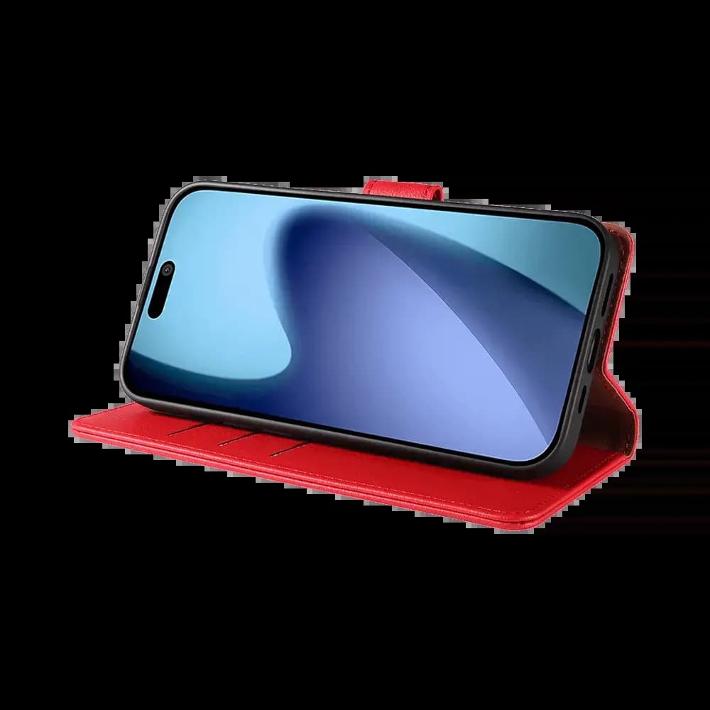 Housse folio anti-RFID iPhone Air – PROTECT IP011 Rouge