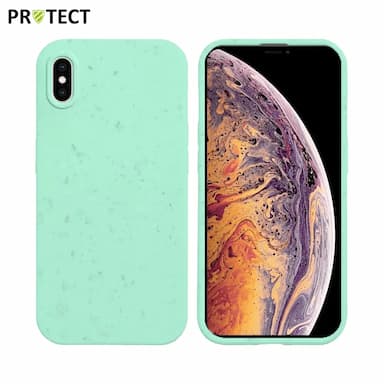 Coque bio iPhone XS Max - PROTECT Vert Menthe