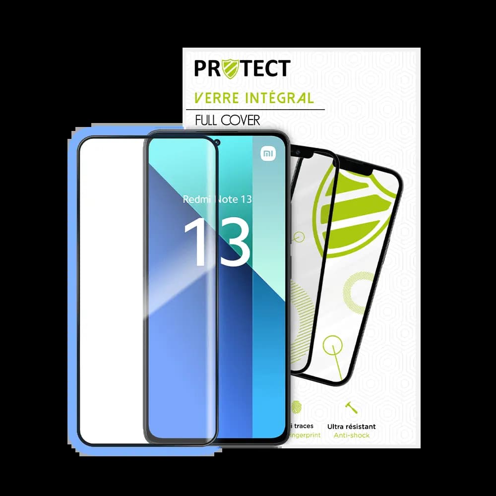 Verre trempé intégral Xiaomi Redmi Note 13 5G / 13 Pro 5G / 13 4G protection écran 9H - PROTECT Noir