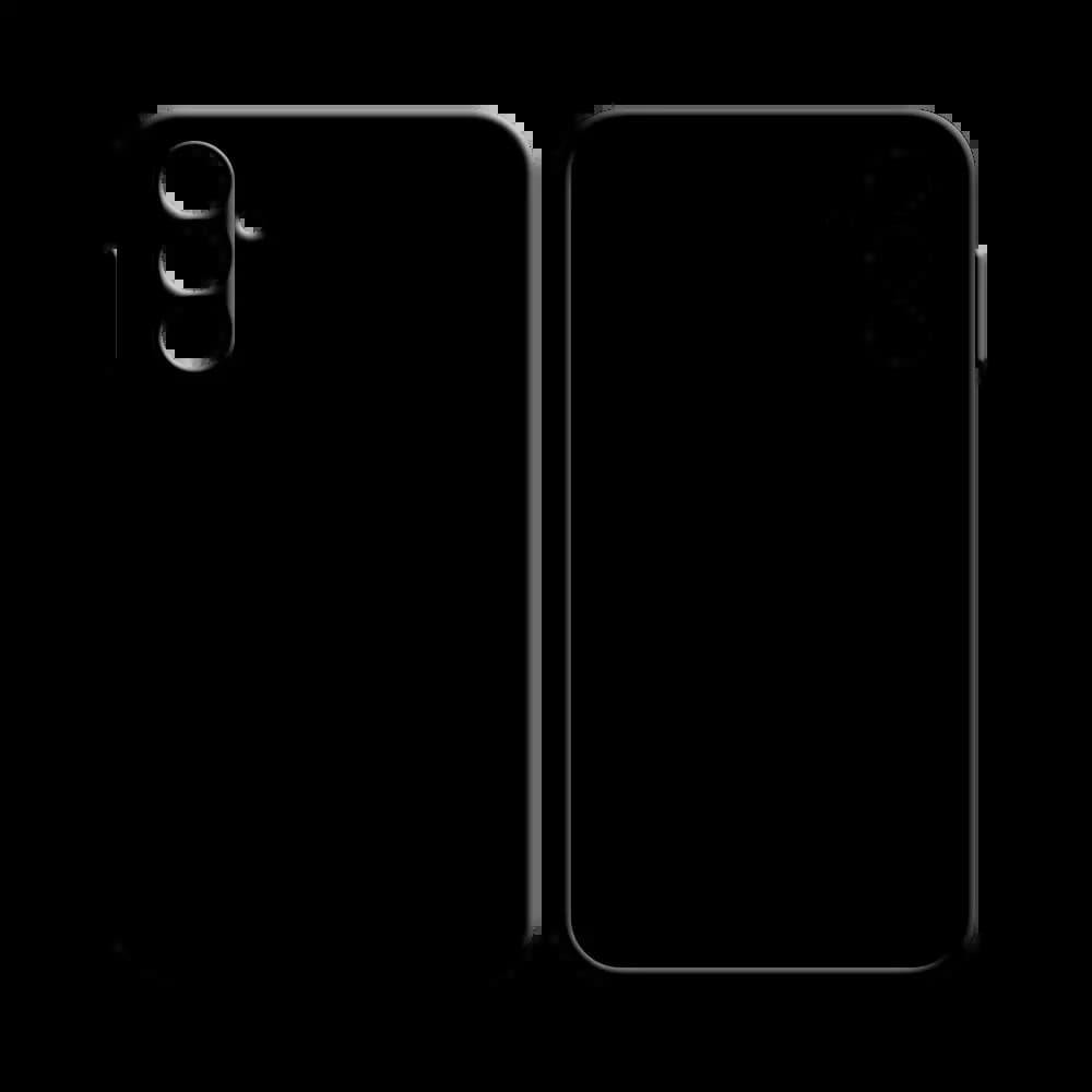 Coque silicone Samsung Galaxy A14 - Noir - Vue 2
