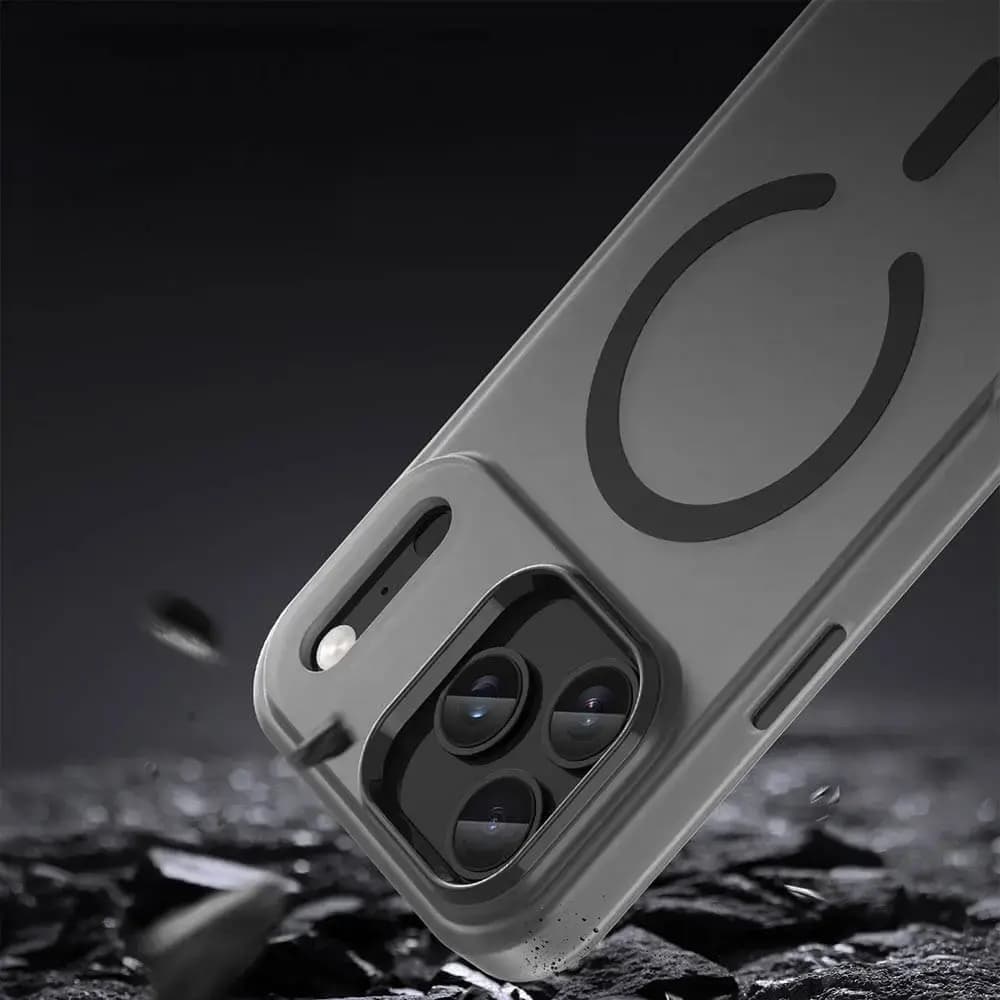 Coque MagSafe bi-matière iPhone 17 Pro Max - PROTECT MF-006 Noir