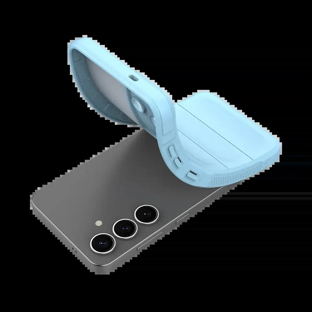Coque de protection antichoc renforcée Samsung Galaxy S25 - PROTECT IX008 Bleu Clair - Vue 3
