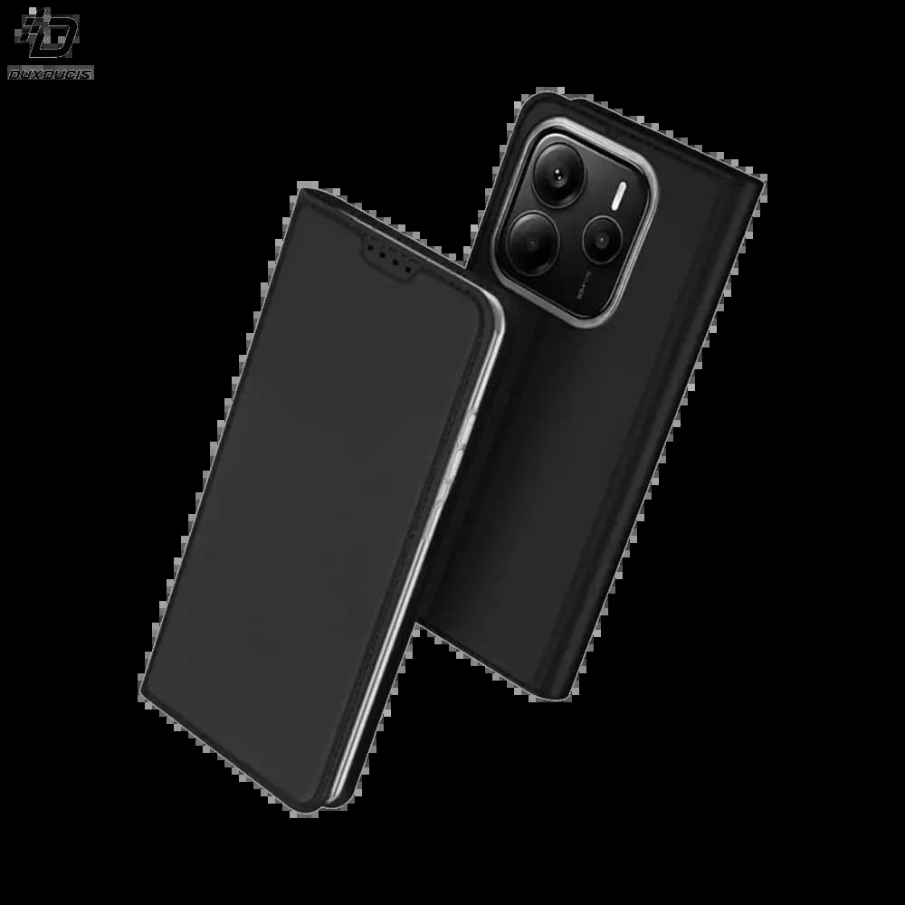Housse folio Xiaomi Redmi Note 14 5G porte-carte - Dux Ducis Skin Pro Noir