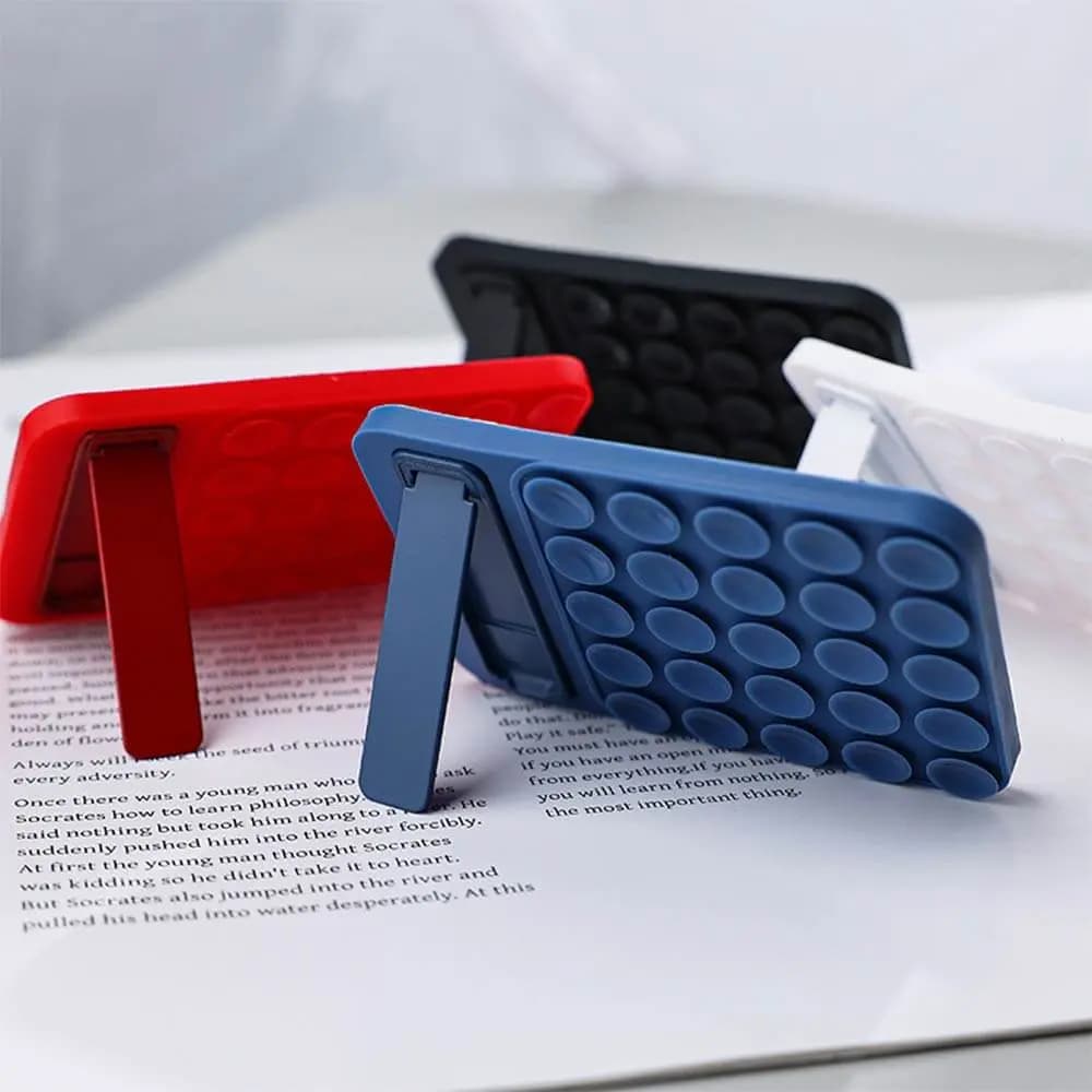 Support Ventouse Silicone avec Pied Intégré Blanc - Vue 4