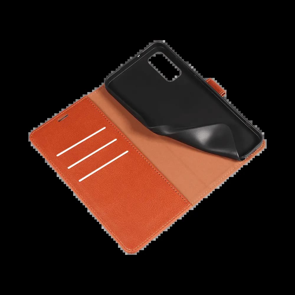 Housse folio anti-RFID Samsung Galaxy S20 - PROTECT IP011 Marron - Vue 4