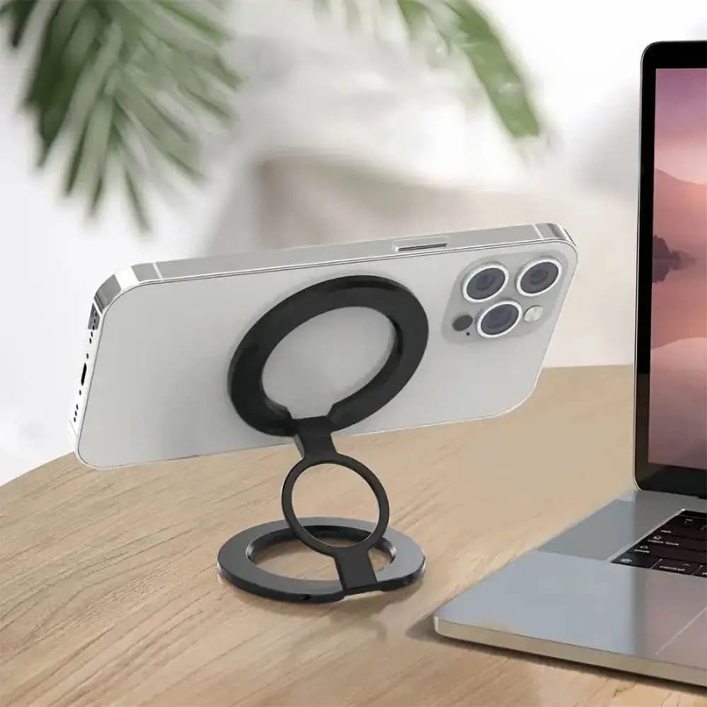 Support pour Smartphone Magsafe Rotatif et Pliable Noir - Vue 3