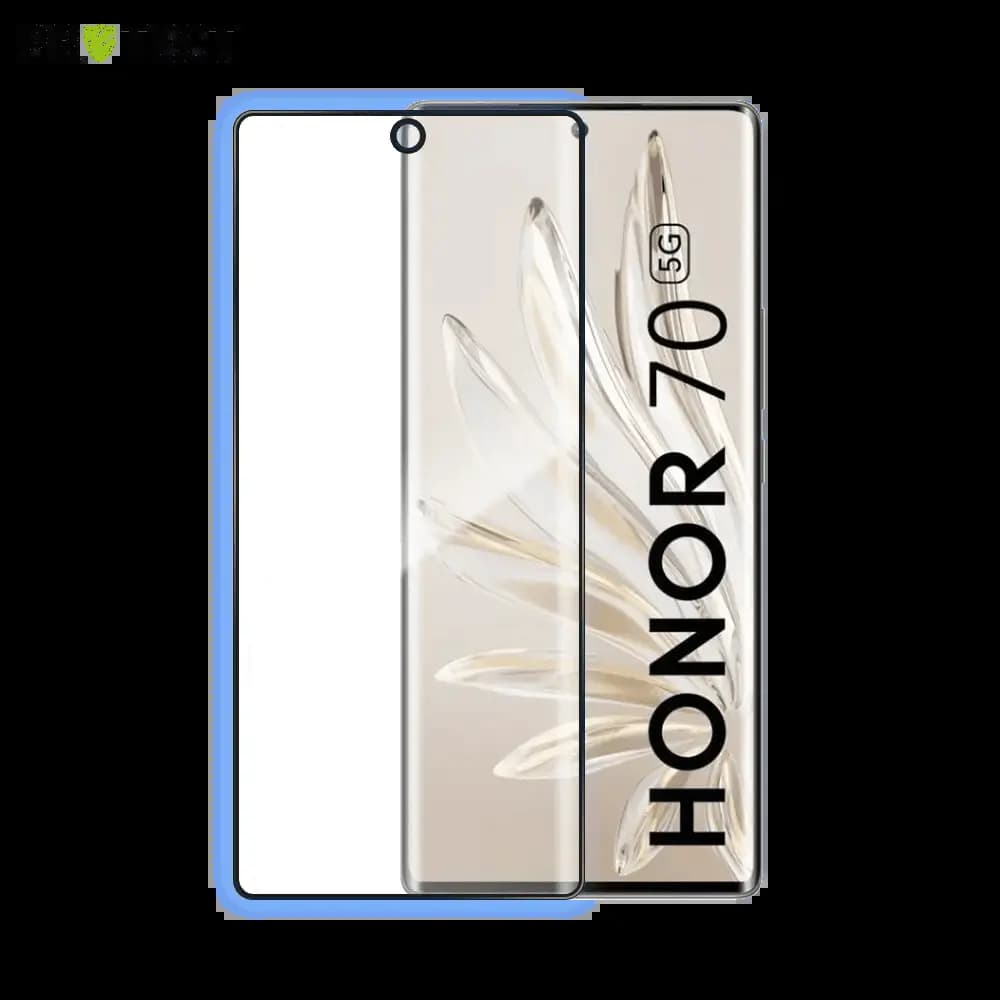 Verre trempé intégral Honor 70 protection écran 9H - PROTECT Noir