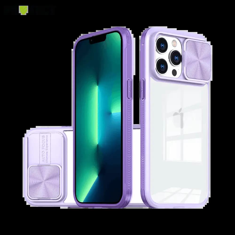 Coque iPhone 13 Pro avec cache caméra - PROTECT IE027 Violet