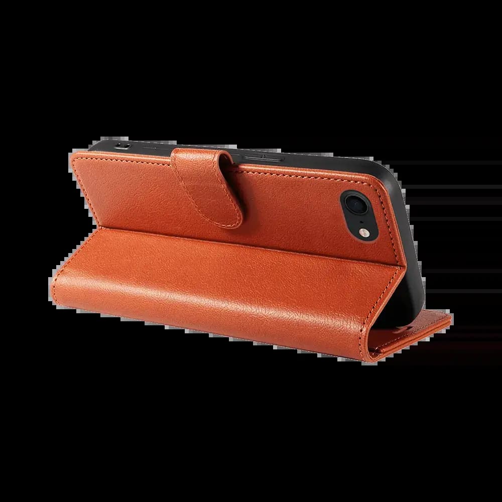 Housse folio anti-RFID iPhone 7 / 8 / SE – PROTECT IP011 Marron